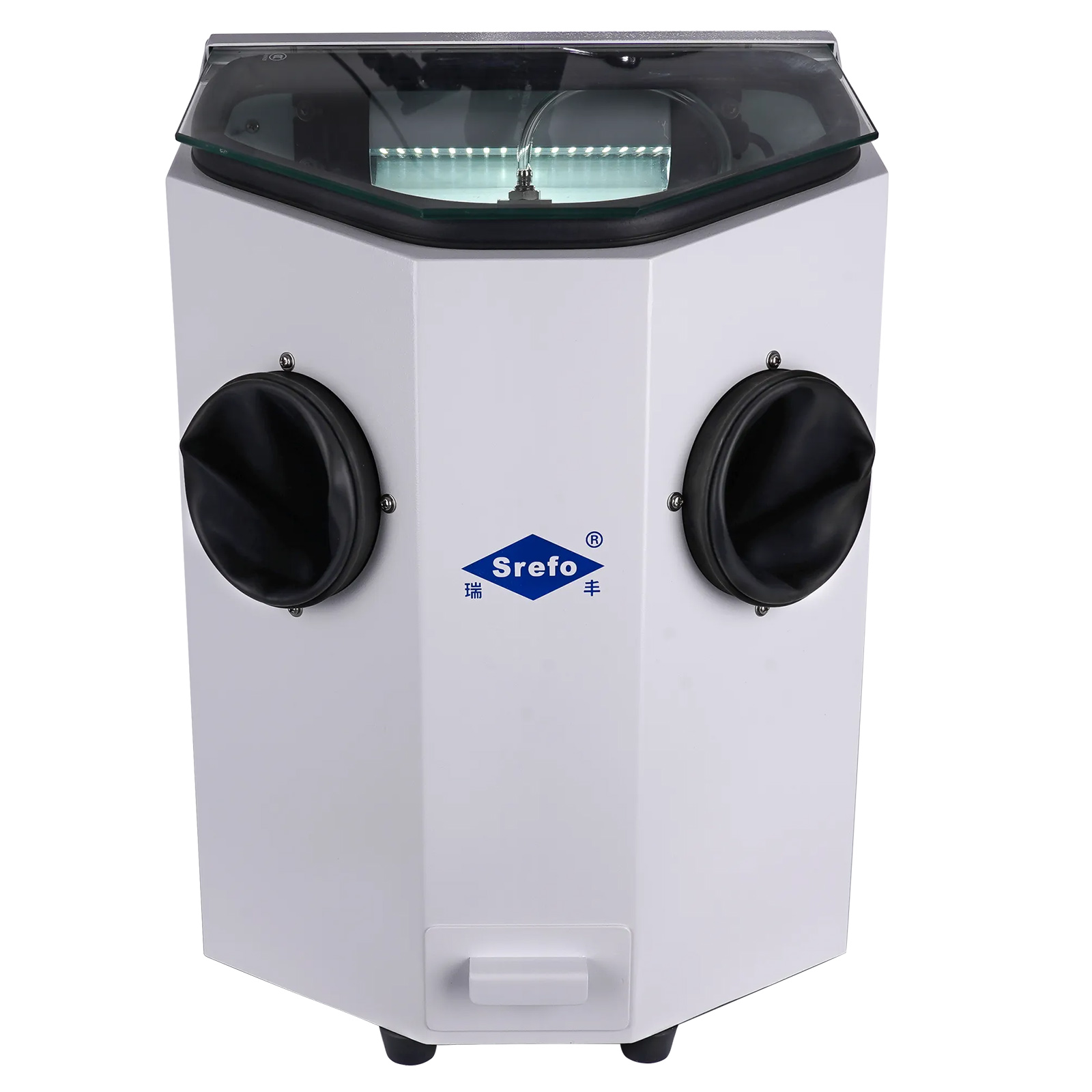 Srefo R-605 Dental Lab Corundum Sandblaster Sandblasting Dust-proof Box with LED Light